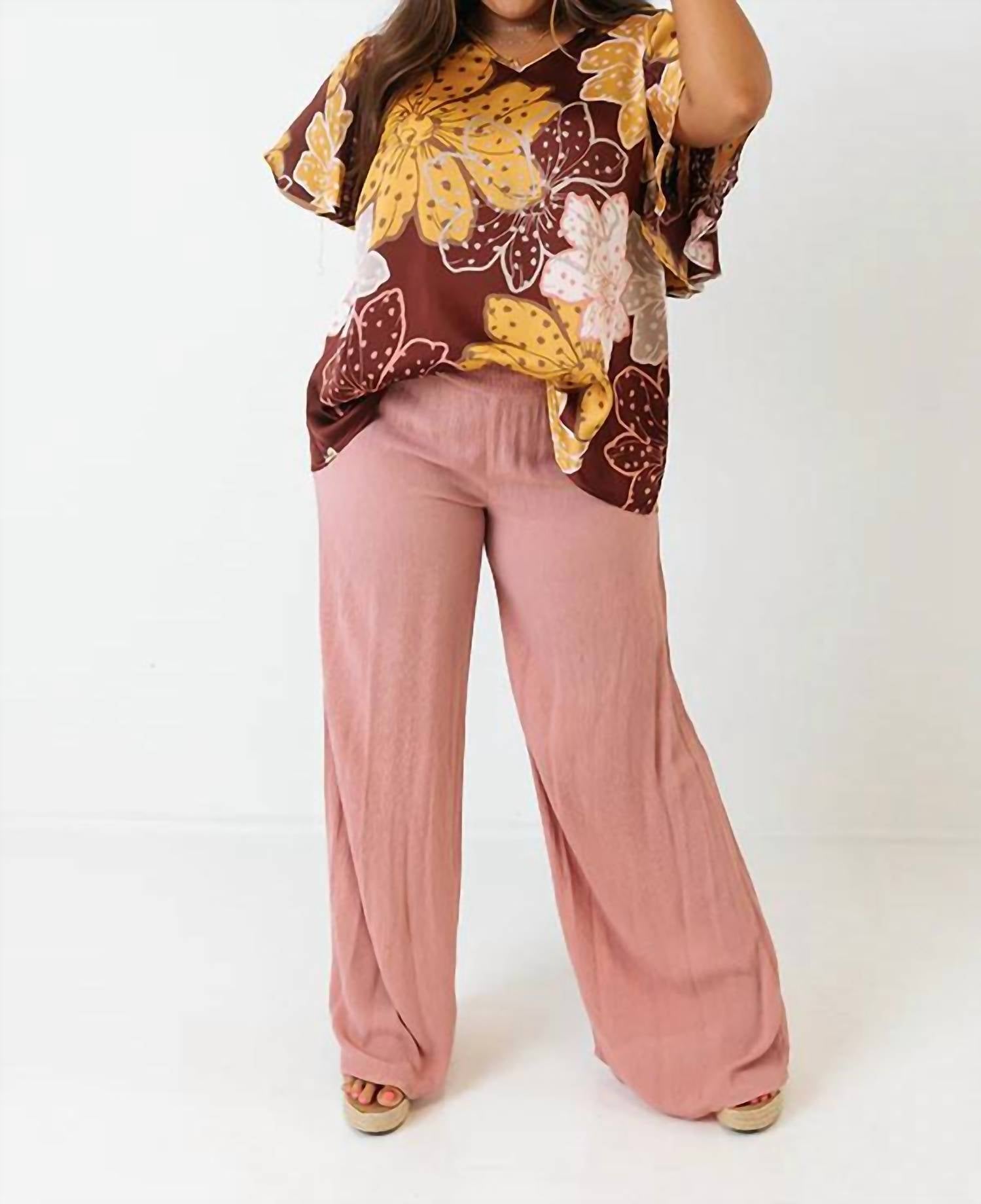 Entro - Island Twist Shift Top - Plus
