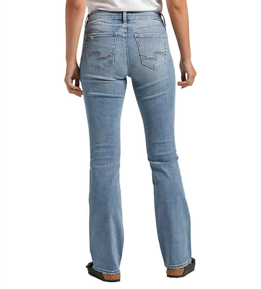 Silver Jeans Co - Elyse Comfort Fit Mid Rise Slim Boot Cut Jeans