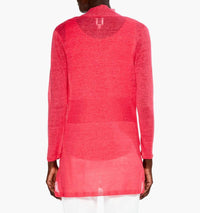 Nic + Zoe Pippa Lightweight Long Back Of The Chair Cardigan in paradise pink - women's cardigan - alternate view