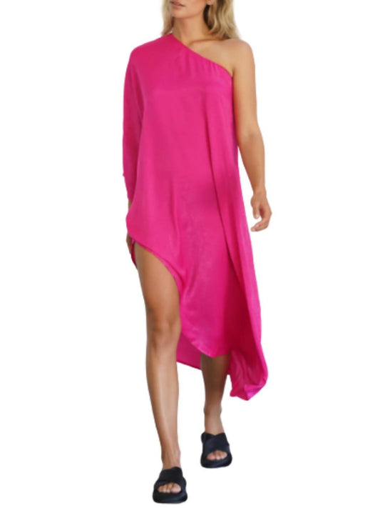 Lna - Taika Silky One Shoulder Dress