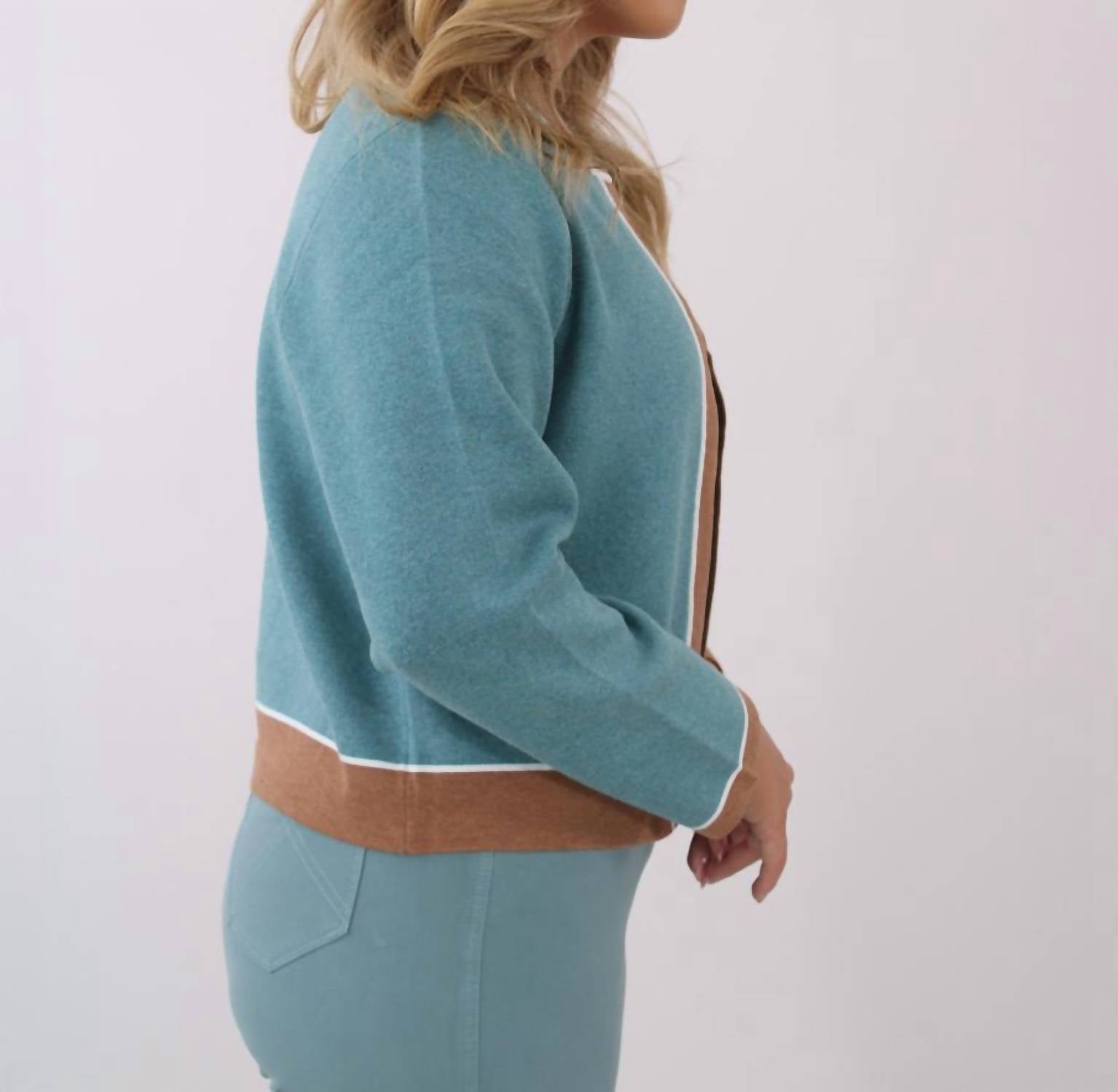 Marble - Trim Cardigan