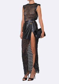 Nonchalant Label - Torin Sleeveless Open Knit Top