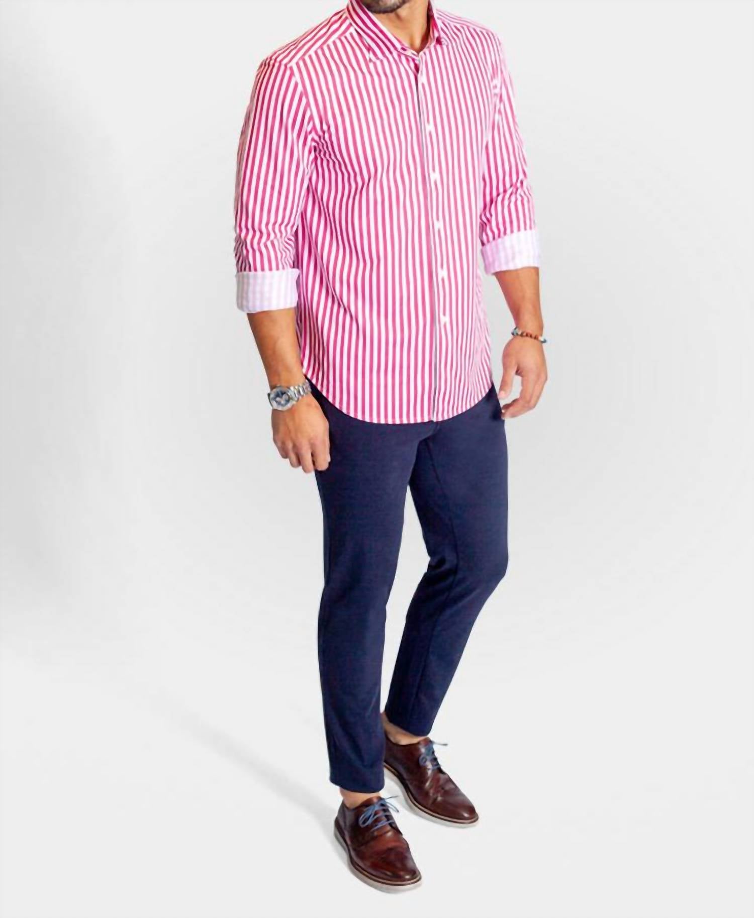 Buki - The Go Big Stripe Long Sleeve Tech Shirt