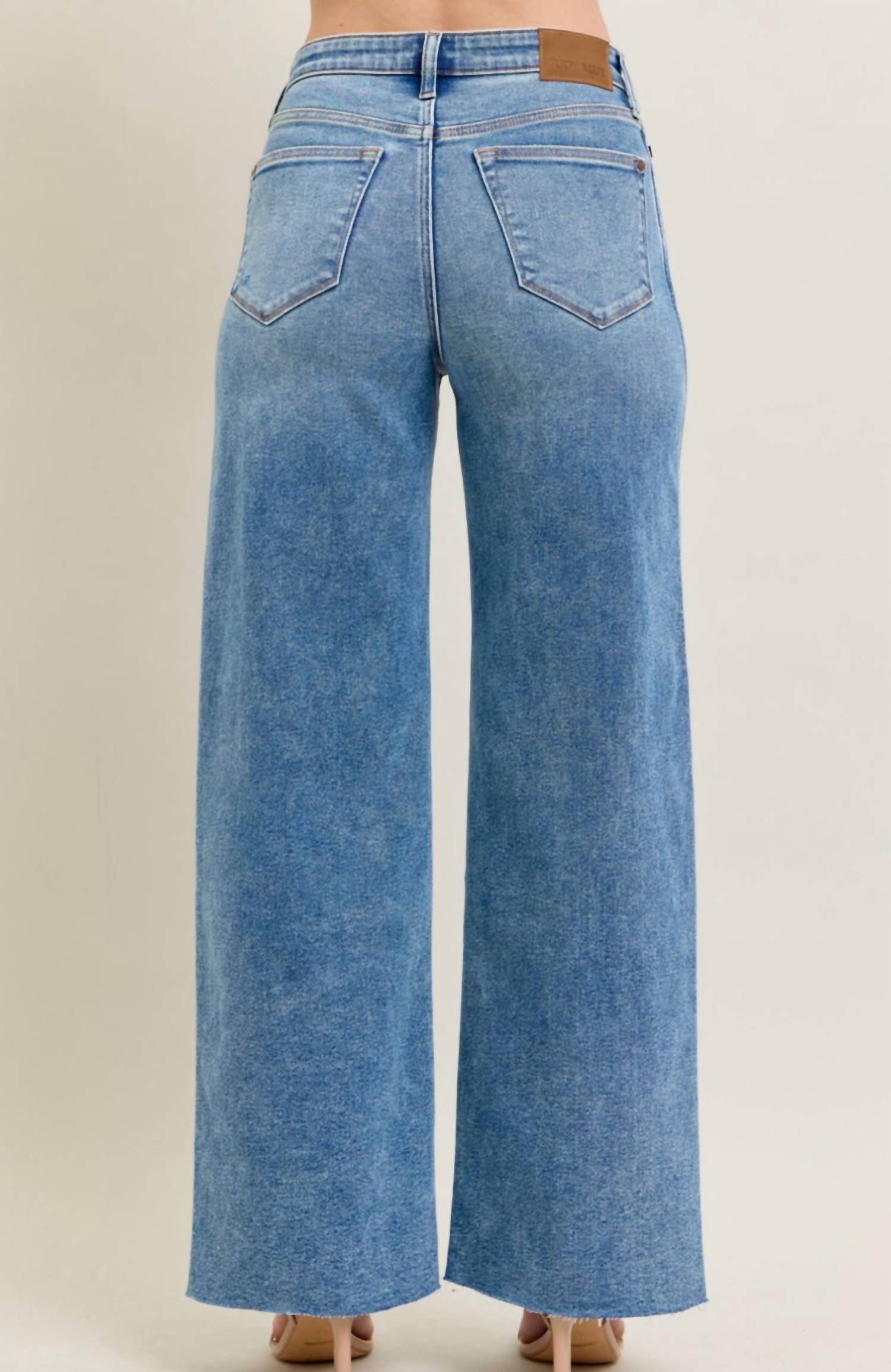 Judy Blue - Vintage Wide Leg Denim Jeans