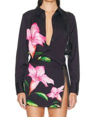 Rococo Sand - Satin Lycra Shirt