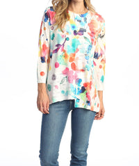 Jess & Jane - Felicity Double Knit Contrast Top