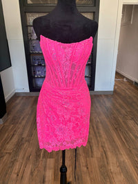 Sherri Hill - Women's Strapless Mini Dress