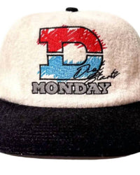 Diet Starts Monday Men's Dsm Racing Hat in cream - men's hat - detail view