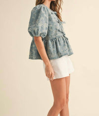 Miou Muse - For All Occasions Jacquard Top