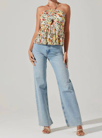 Astr - Tamaryn Halter Tie Neck Top