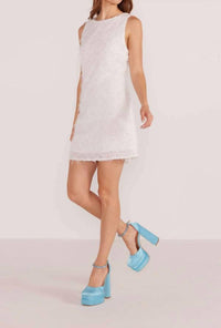 Minkpink - Yuki Fluffy Shift Mini Dress