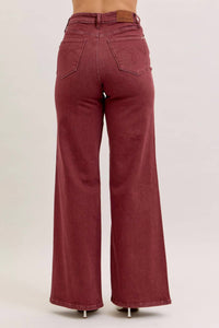 Judy Blue - High Waist Retro Wide Leg Denim Jeans