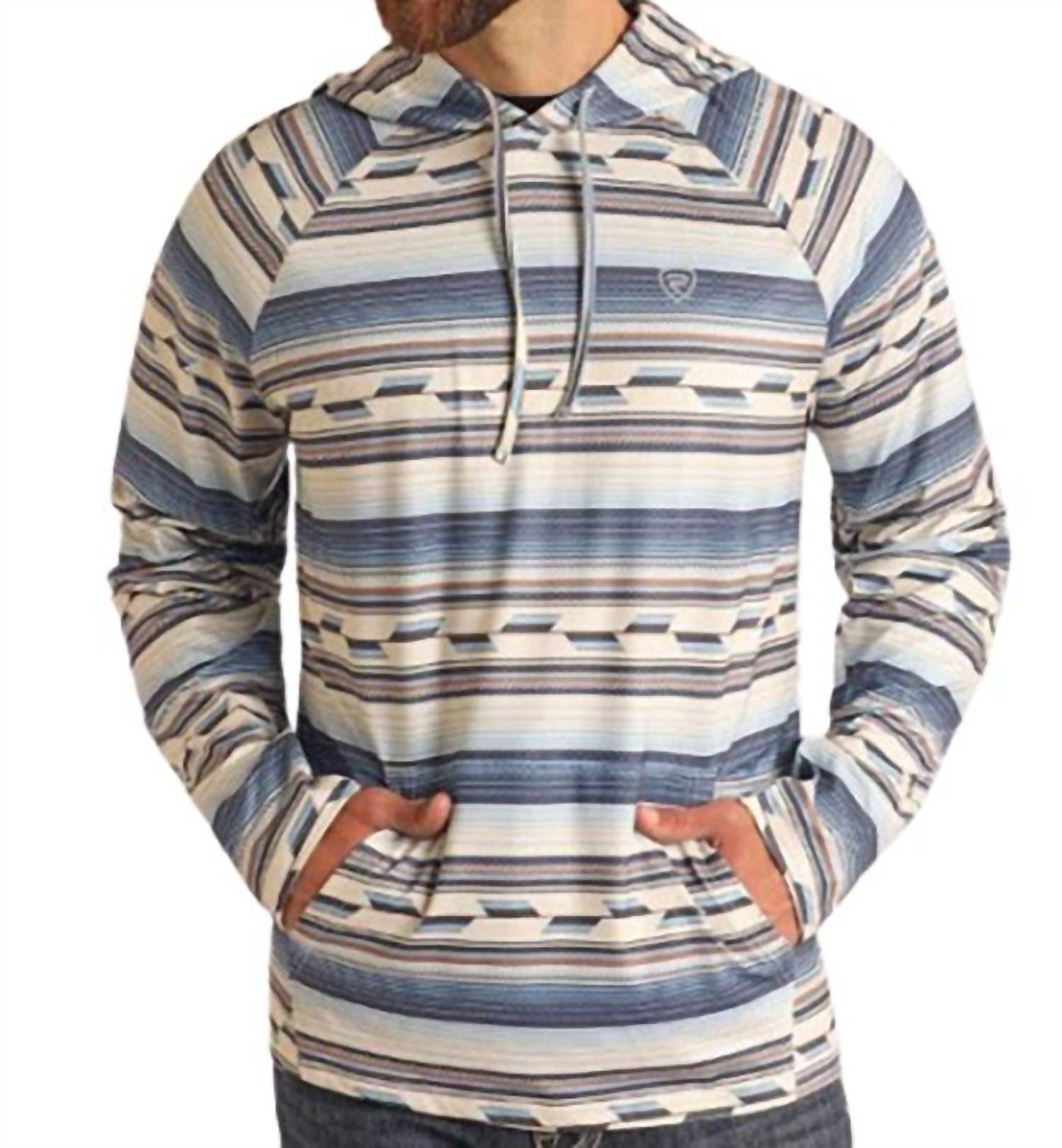 Rock & Roll Denim - Men's Performance Cool Feel Aztec Light Weight Hoodie