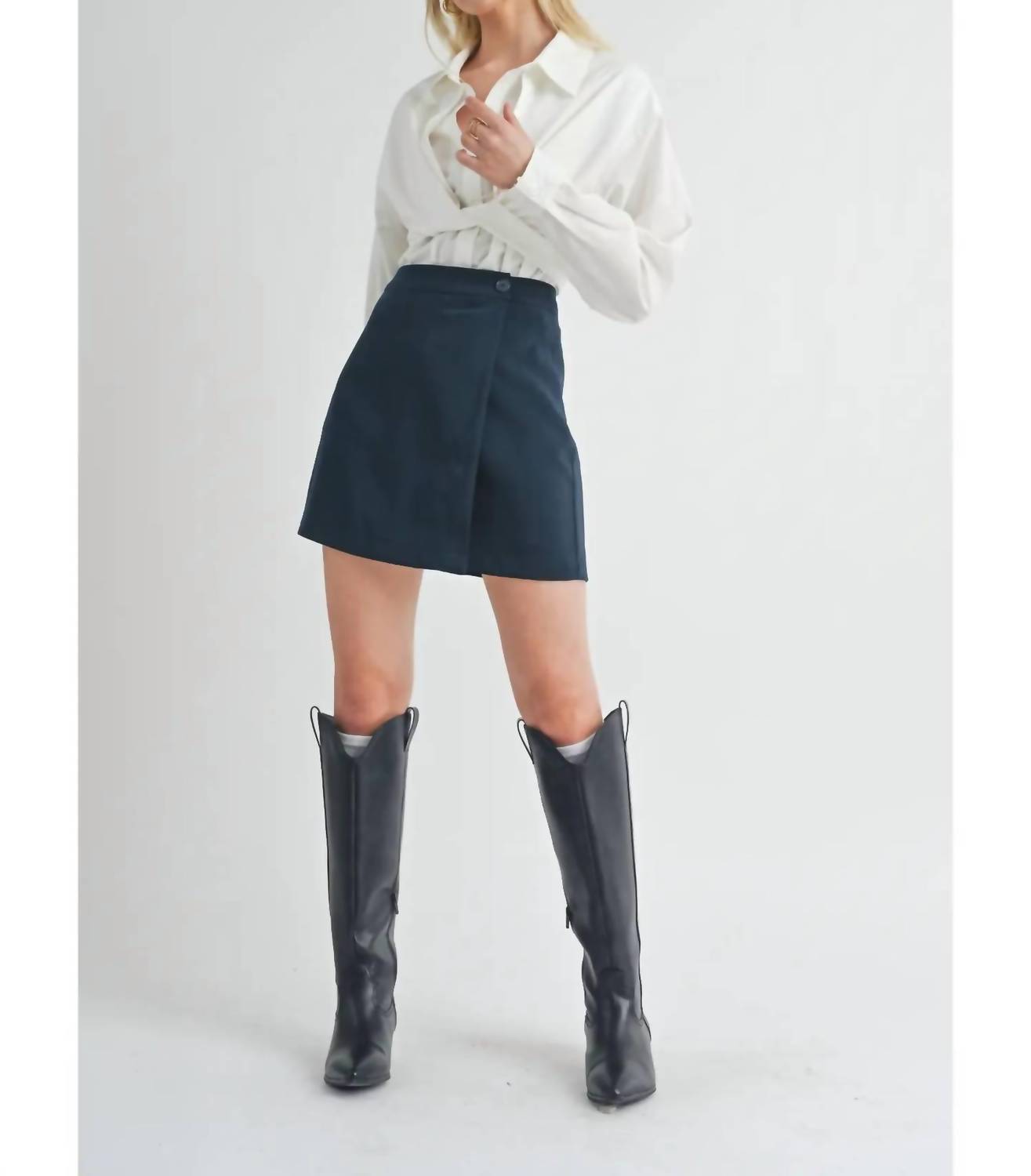 Sage The Label - Finest Touch Overlapped Mini Skirt
