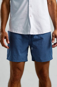 Stone Rose - Men's Printed Medallion Geo Swim Short