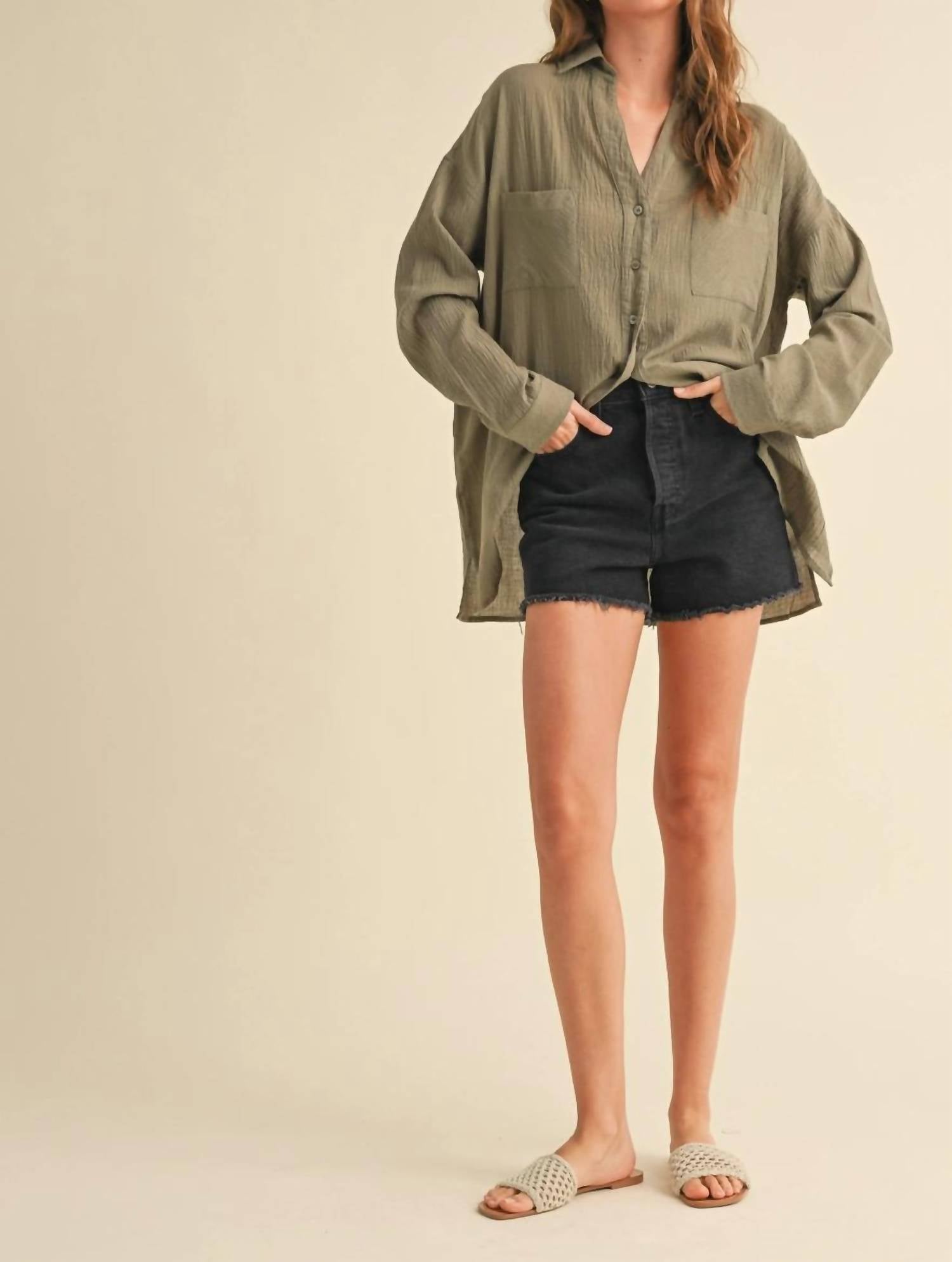 Miou Muse - Remington Button Down Basic Shirt