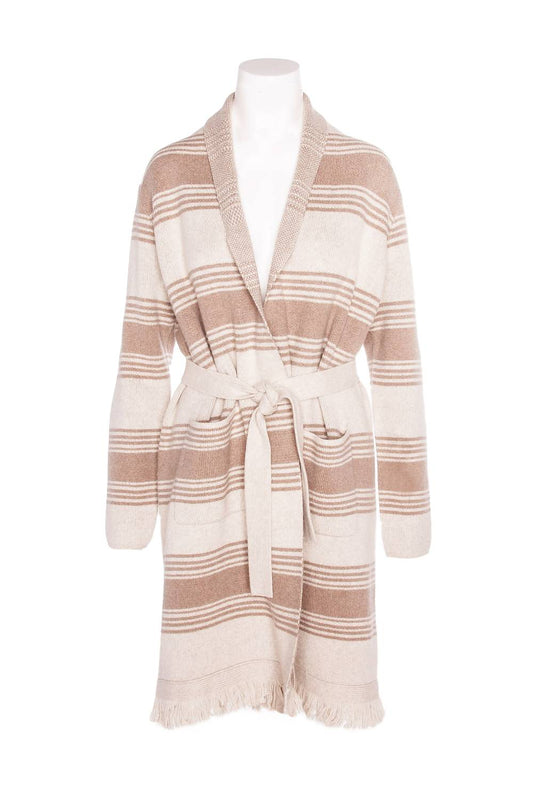 White + Warren - Women's Blanket Stripe Coatigan