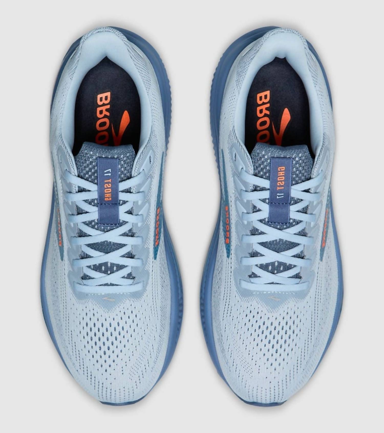 BROOKS Men's Ghost 17 Running Shoe in 465 skyway moonlight orange - men's shoe - view 4