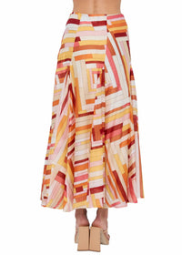 Ciebon - Roese Paneled Midi Skirt