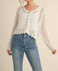 Jodifl - Happy Ending Crochet Shrug