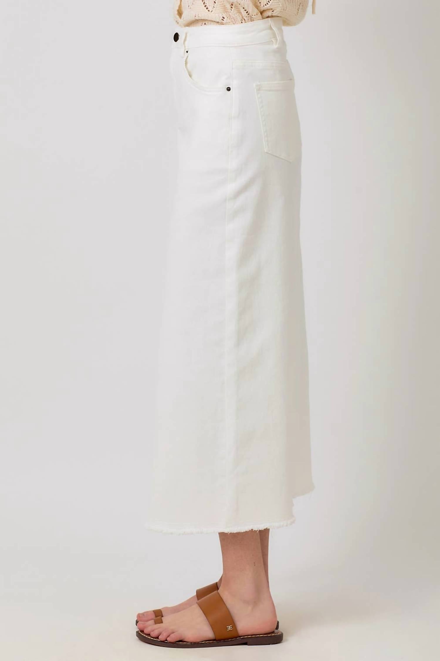 Mystree - Front Slit Midi Skirt