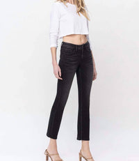 Vervet By Flying Monkey - Carlene Mid Rise Slim Straight Jeans