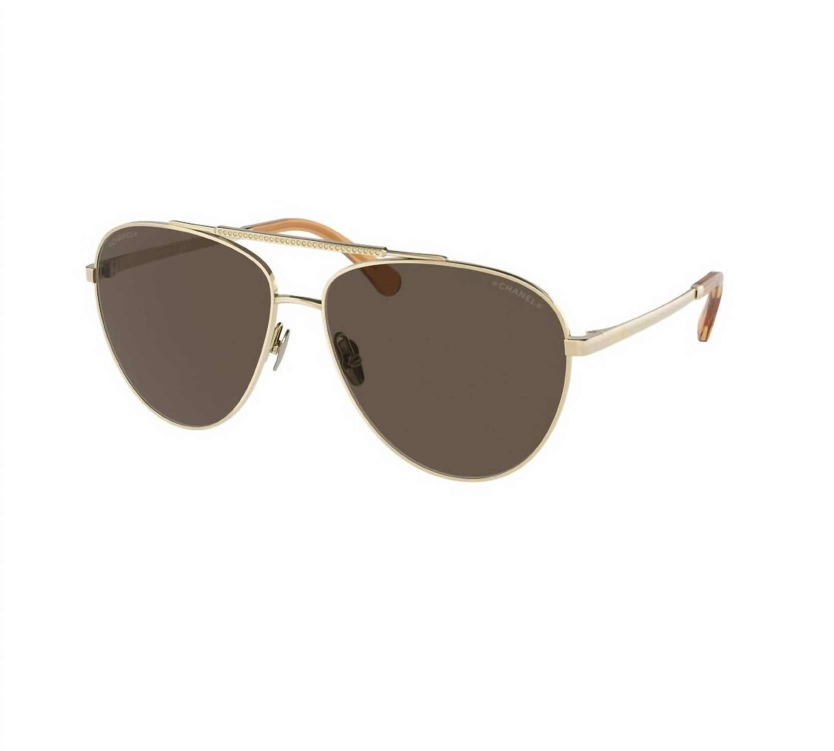 Chanel - Women's Aviator Non Polarized Sunglasses 4279b - C395 - 3