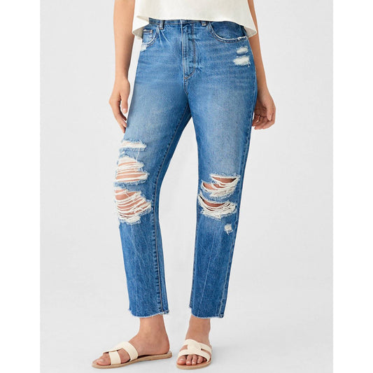 Denim Susie High Rise Tapered Straight Jean