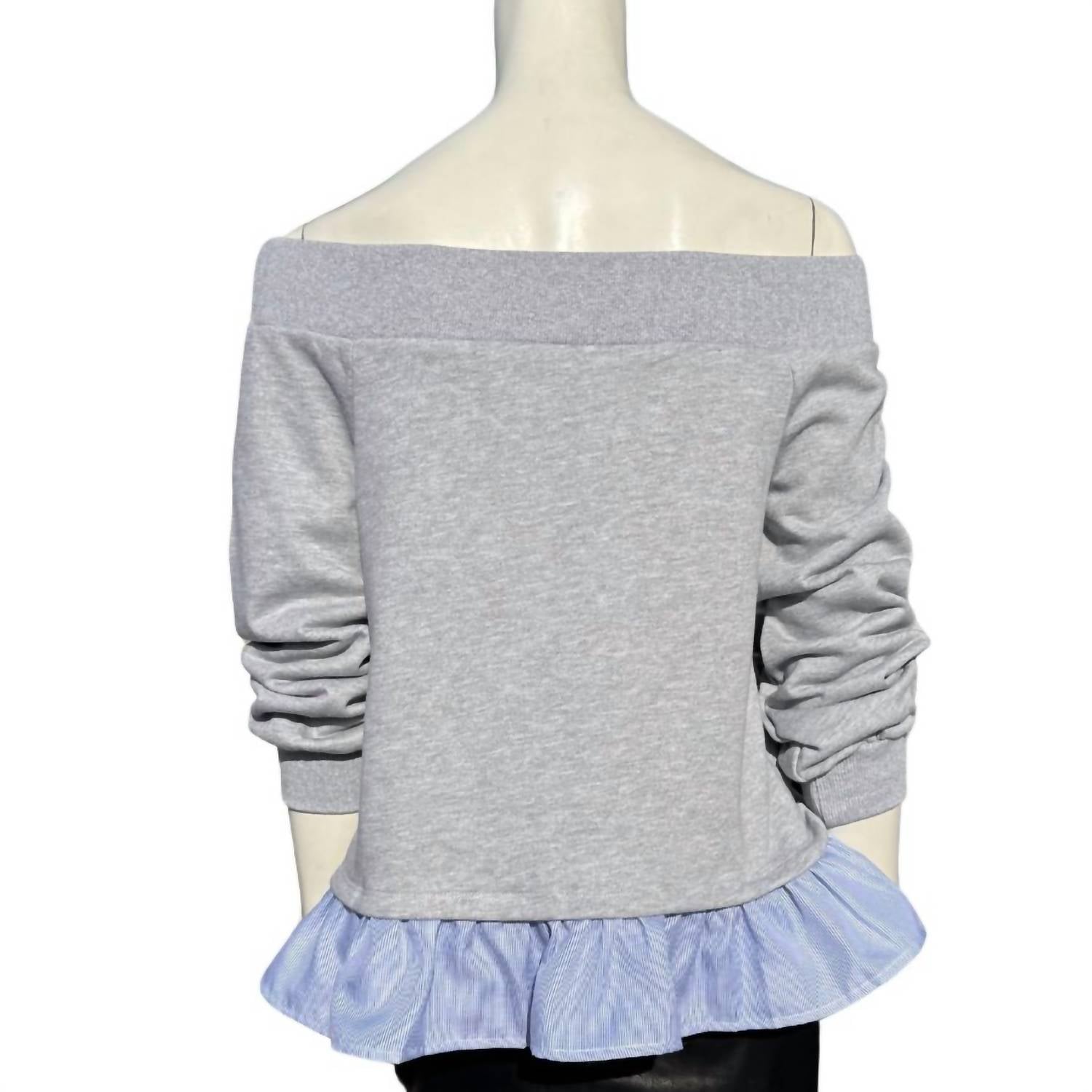 After Market - Off the Shoulder Sweatshirt