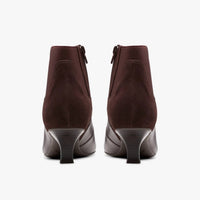 Clarks Women's Kepley Erin Dark Leather Ankle Boots in espresso - women's shoe - view 4