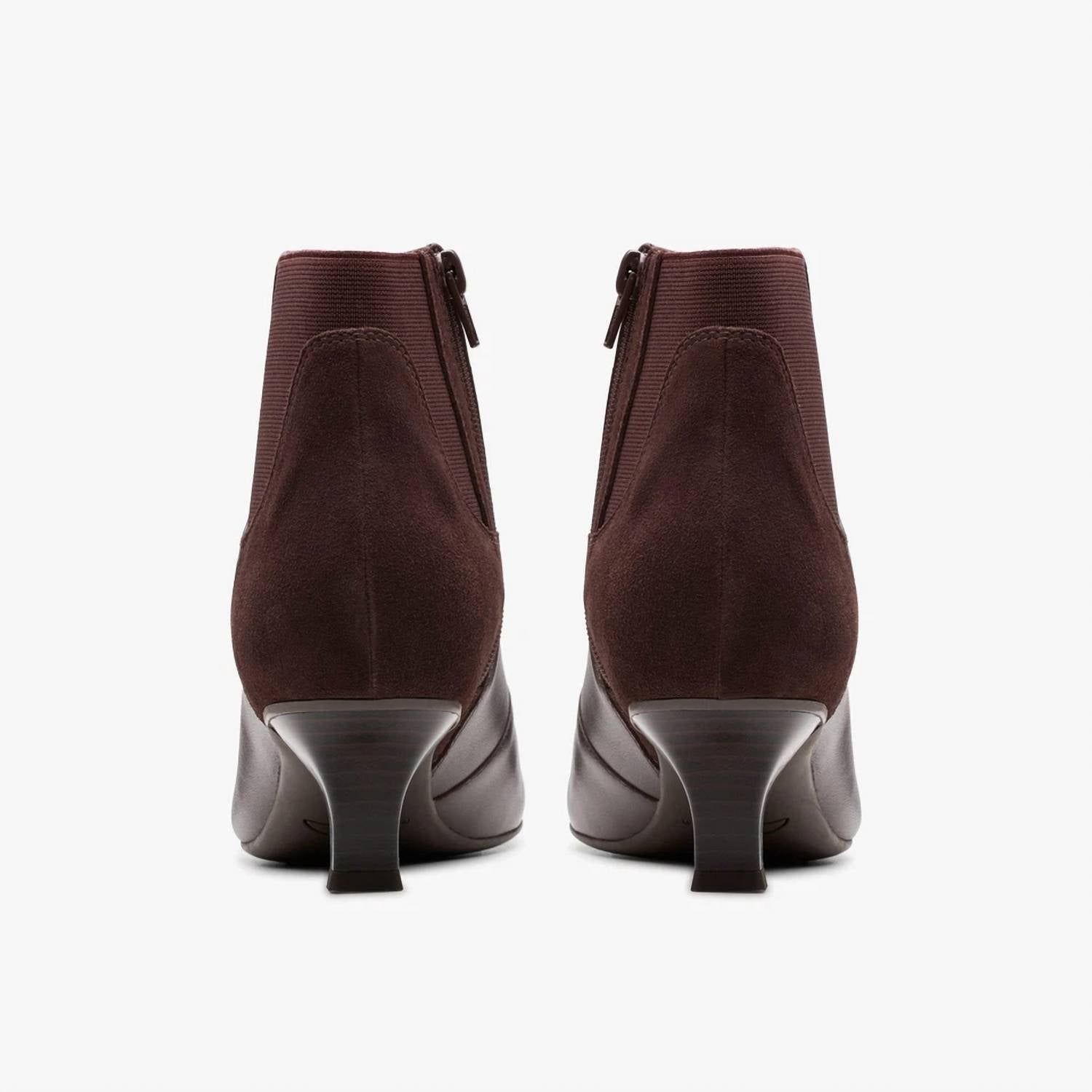 Clarks Women's Kepley Erin Dark Leather Ankle Boots in espresso - women's shoe - view 4