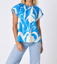 Crosby By Mollie Burch - Bess Scalloped Lace Trim Top