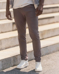 Vuori Meta Athletic Slim Fit Pant in warm grey - men's pants - view 5