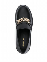 ALOHAS Women's Track Leather Loafers in black - women's flats - view 4