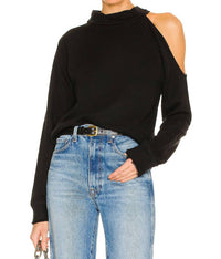 Chaser - VENTED SHOULDER LONG SLEEVE MOCK NECK RAGLAN PULLOVER