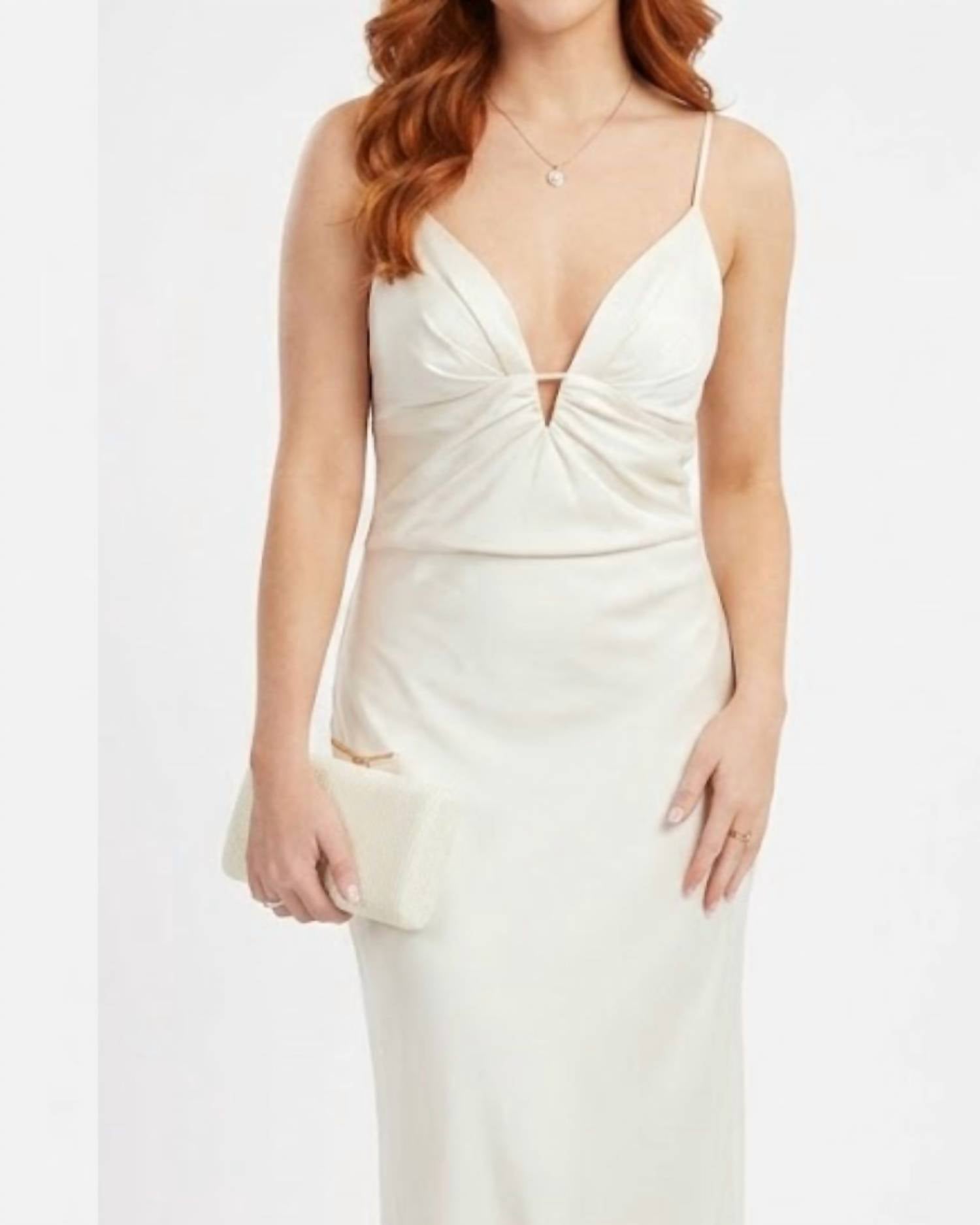 Q2 - Carolyn Satin Maxi Dress