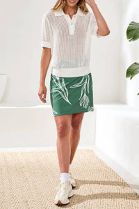 Tribal - Short Sleeve Polo Sweater
