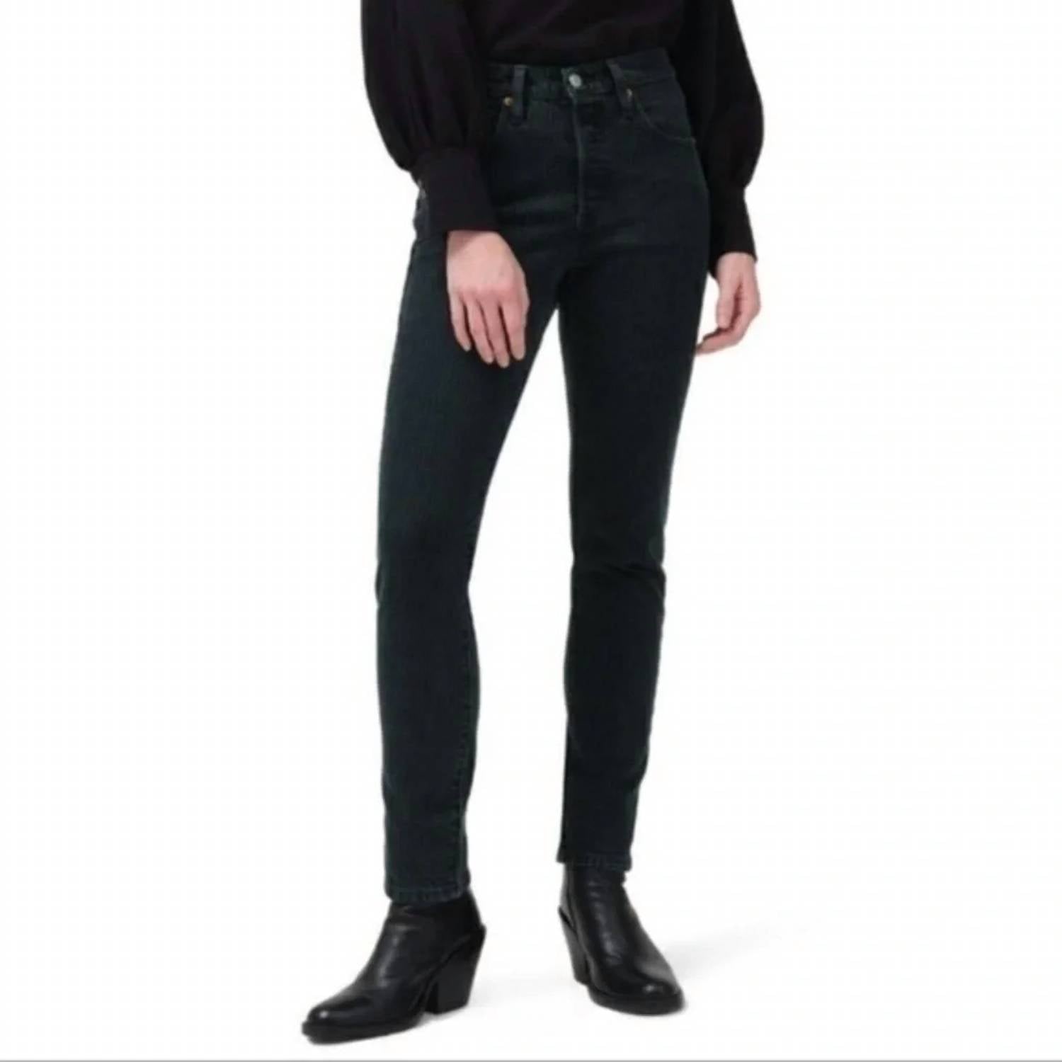 Levi'S - 501 Stripe High Waist Skinny Jeans