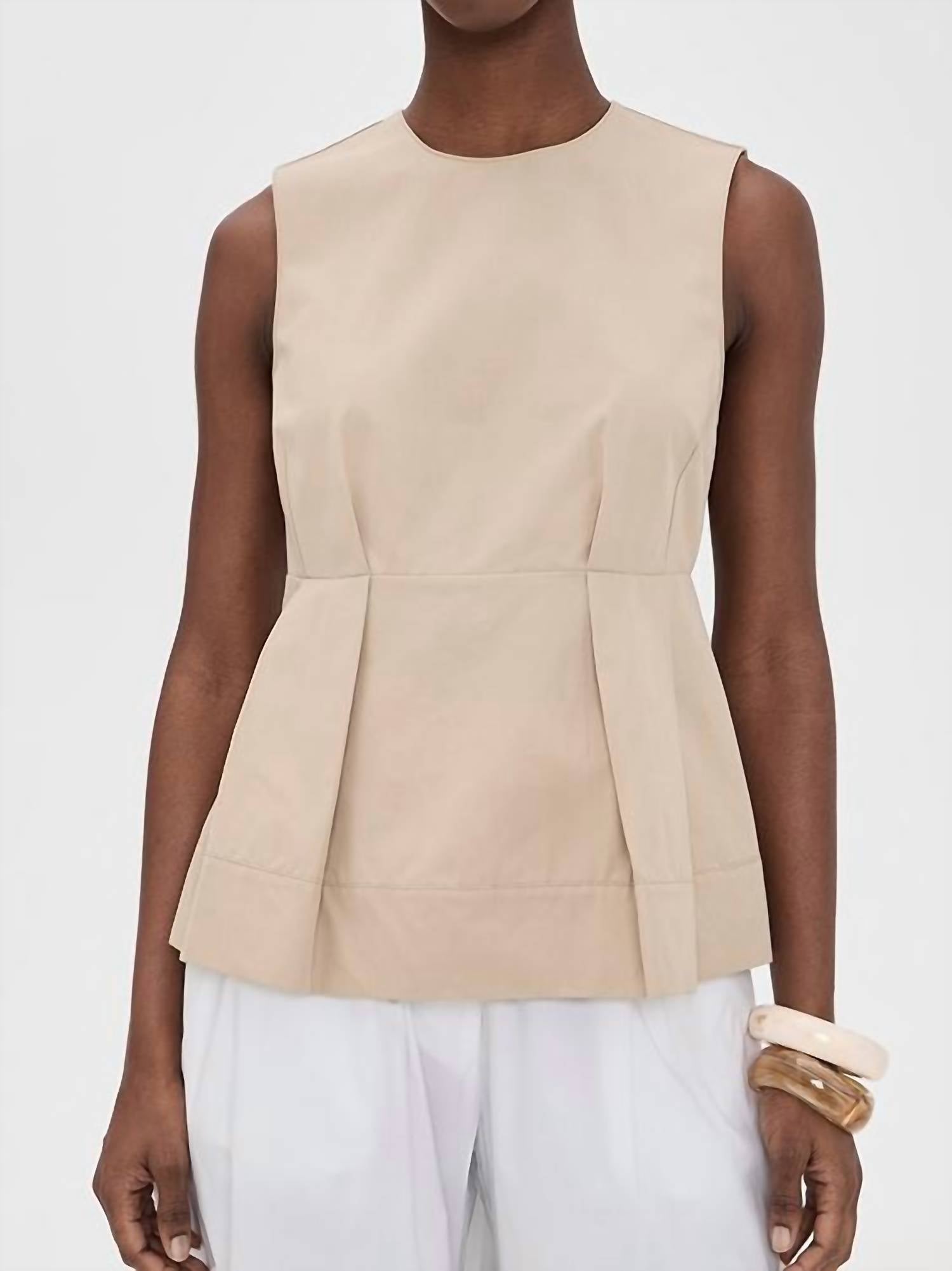 Vince - Crew Neck Paneled Top