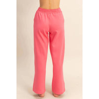 Double Zero - Double Knit High-waist Wide-leg Drawstring Sweatpants