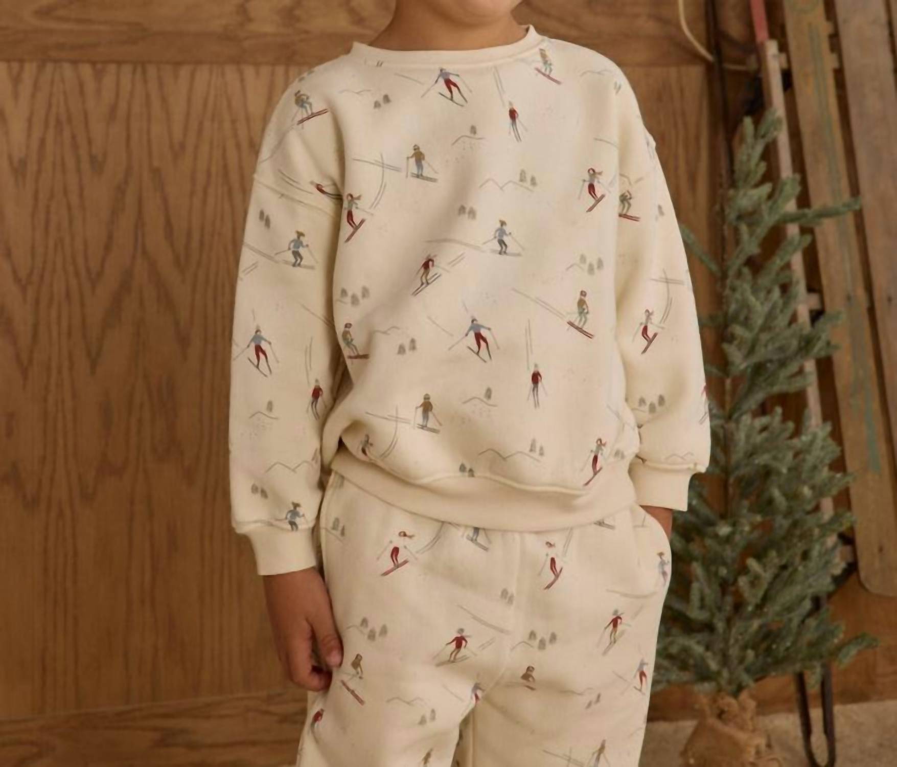 Rylee + Cru Relaxed Sweatshirt in skiers - kids' sweater