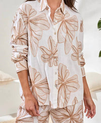Tribal - Oasis Long Sleeve Button Front Shirt