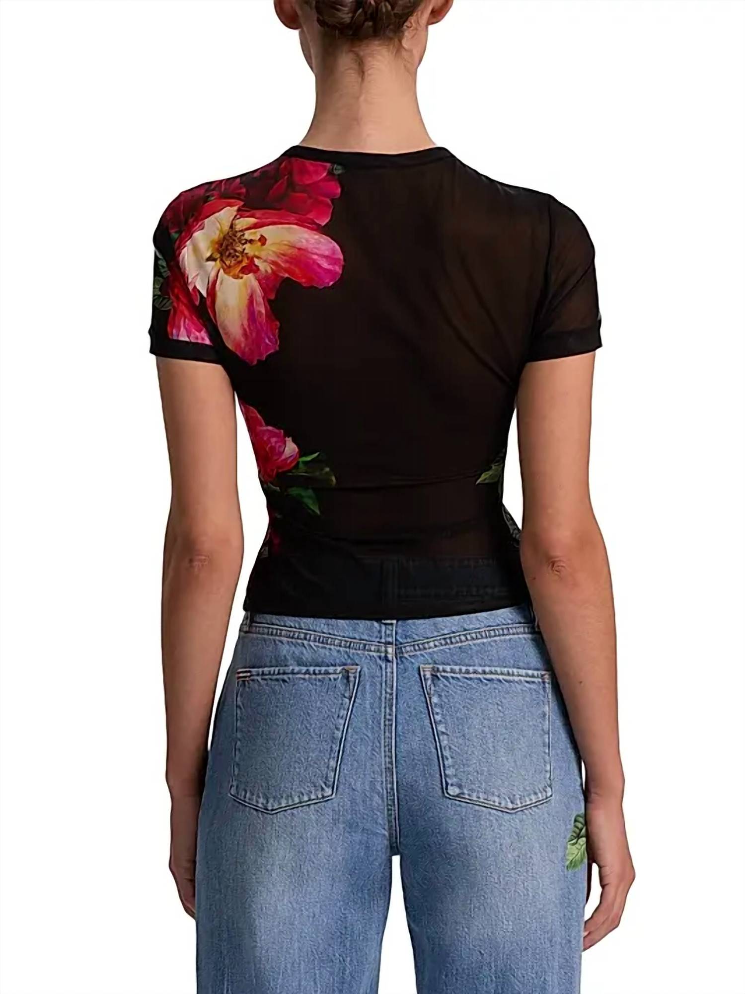 Alice + Olivia - Tess Floral Crewneck T-shirt
