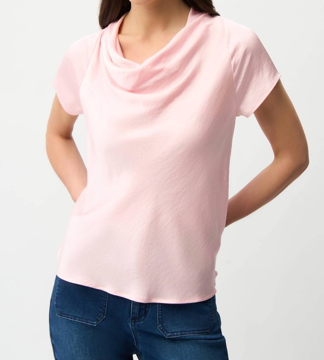 Joseph Ribkoff - Cowl Neck Satin Top