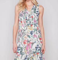 CHARLIE B Ruffle Maxi Dress in multi floral - women's dress - view 4