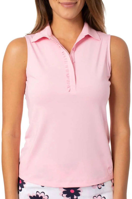 Golftini - Sleeveless Ruffle Polo