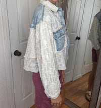 Pol - Delia Denim & Lace Shirtket