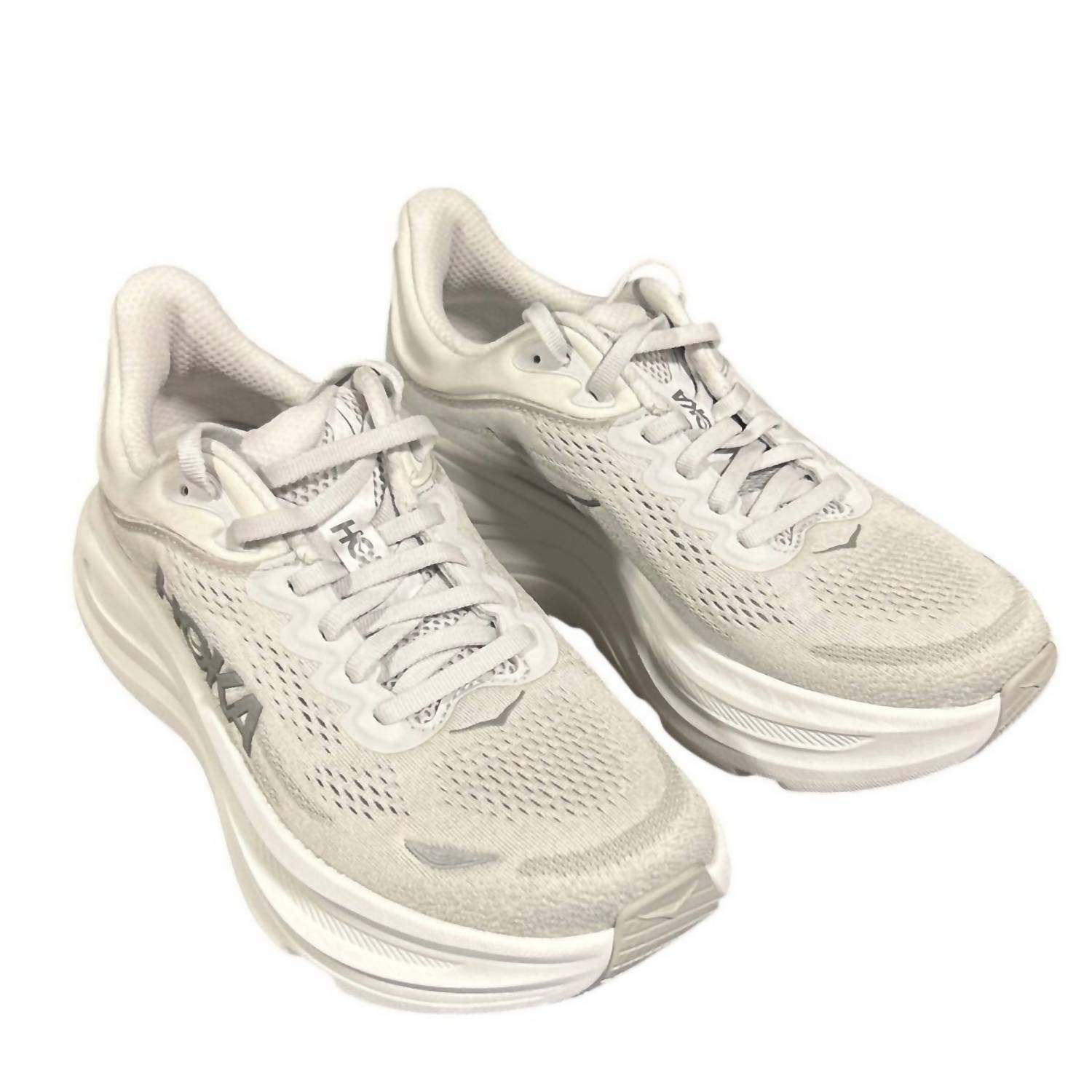 Hoka - Women's Bondi 9 Mesh Lace Up Athletic Shoes