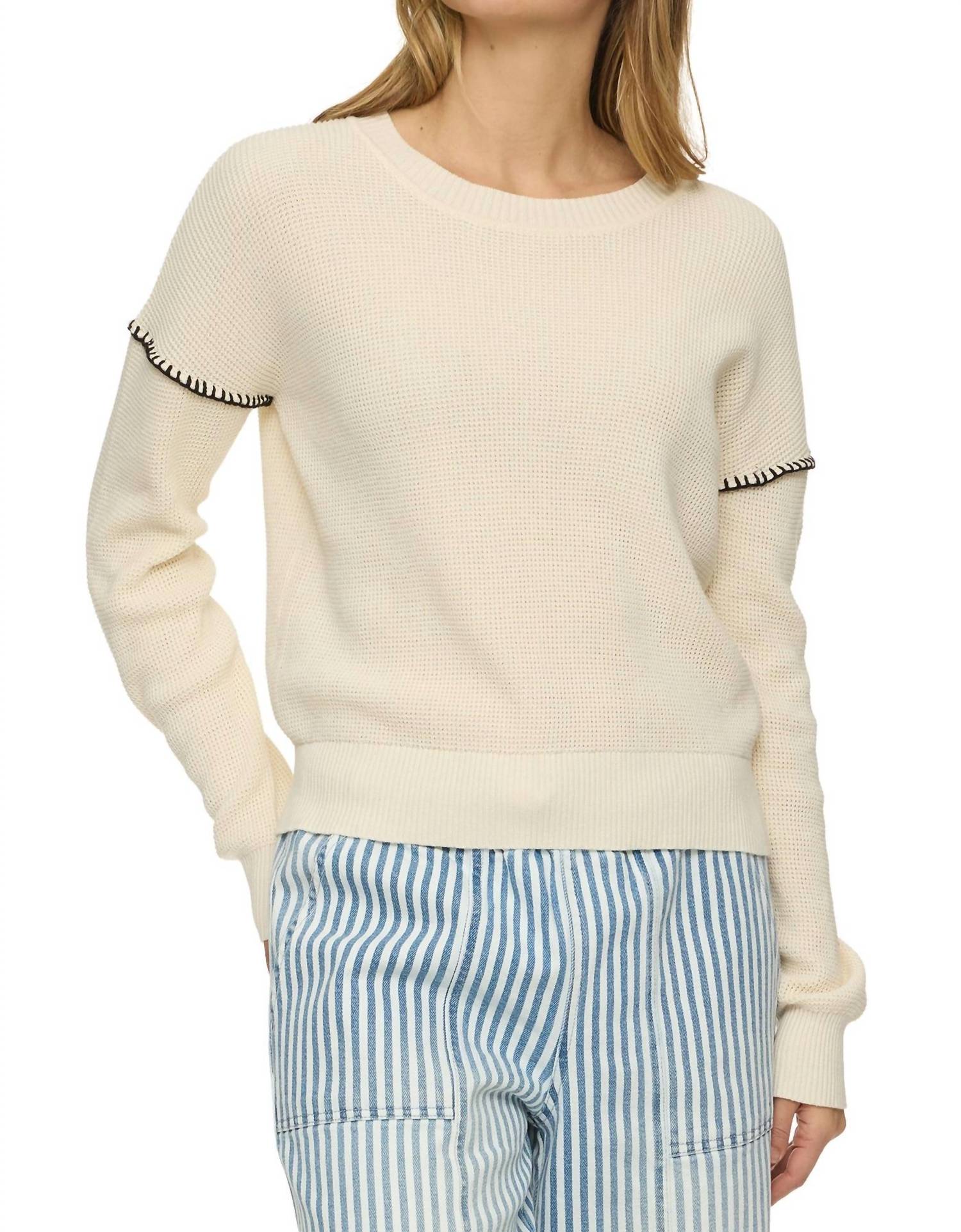 Flags & Anthem - Women's Sutton Whip Stitch Crew Neck Top