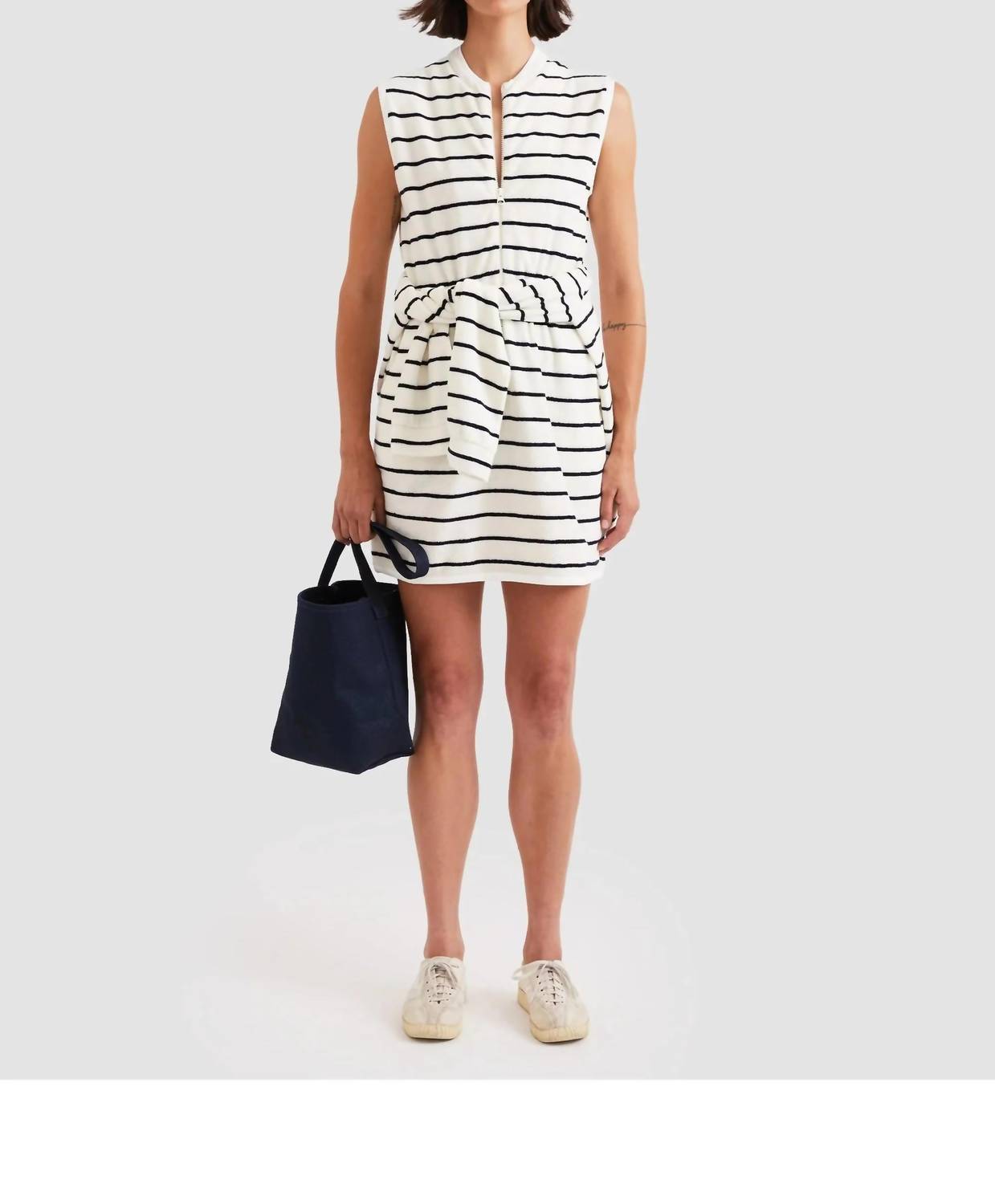 Kule - Terry Cinched Elastic Waist Dress